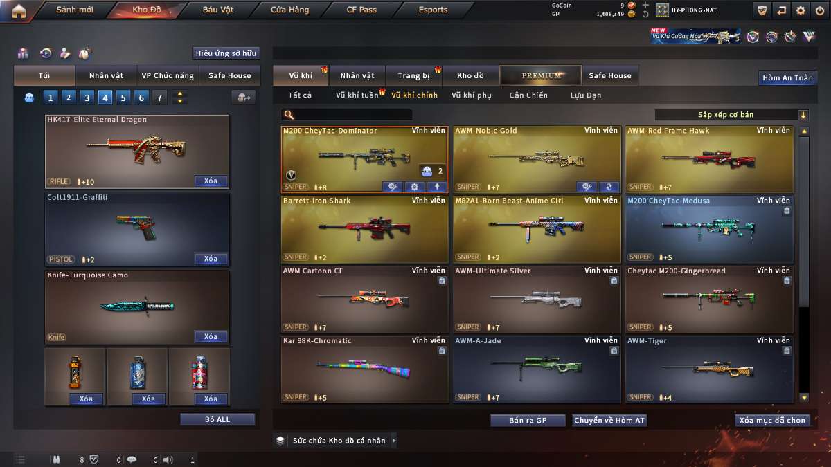 shop acc cf uy tin gia re